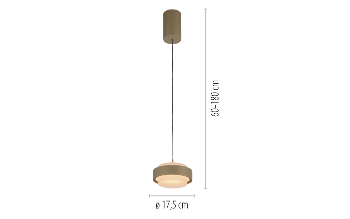 LED-Pendelleuchte Elmo, sandfarbig-03
