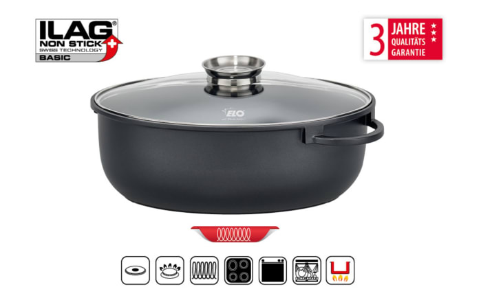 Schmorpfanne Granit Evolution, incl. Glasdeckel, 28 cm-03