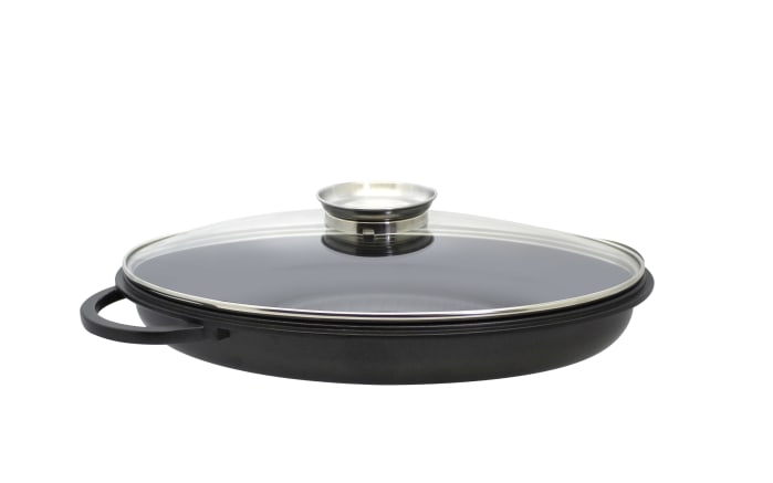 Alugussbräter Alucast, Glas-und Grilldeckel, 38 cm-03