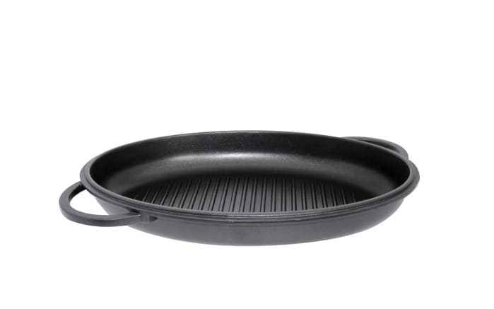 Alugussbräter Alucast, Glas-und Grilldeckel, 38 cm-04