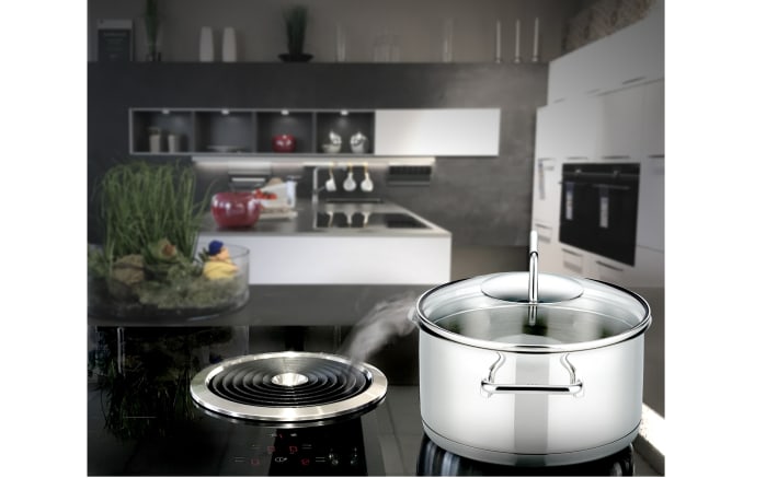 Topfset Smart Steam aus Edelstahl in silber, 5-teilig-03