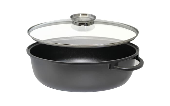 Bräter Alucast, 3tlg, oval, 38cm-02