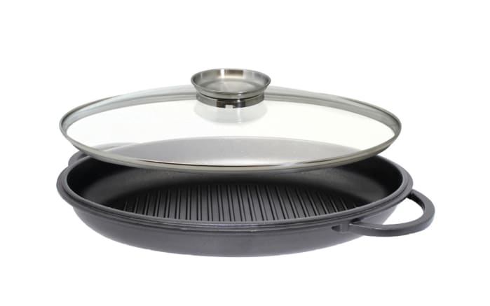 Bräter Alucast, 3tlg, oval, 38cm-05