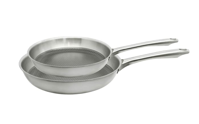 Pfannen Set RELIEF PASSION, Edelstahl, 2-teilig-01