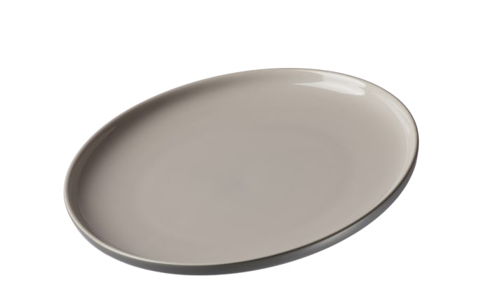 Teller flach Jasper, grau, 26 cm-01