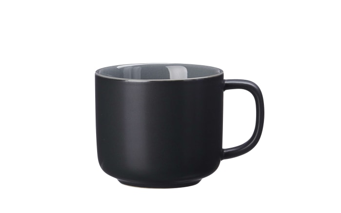 Obere Kaffeetasse Jasper, schwarz/grau, 240 ml-01