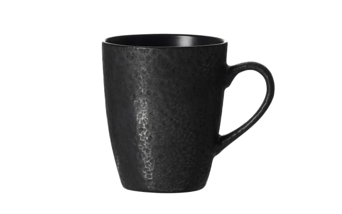 Becher Kitwe, Steingut, schwarz, 370 ml-01