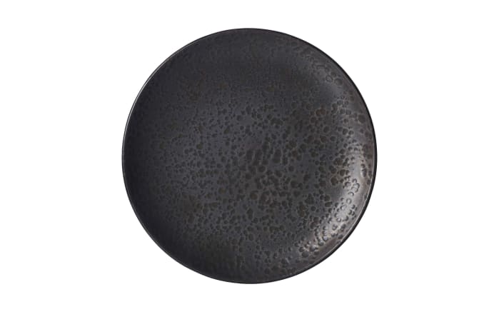Teller Kitwe, Steingut, schwarz, 20 cm-01