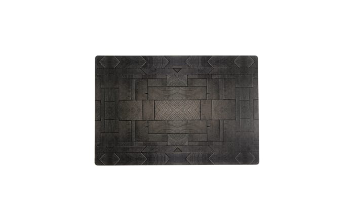 Platzmatte Teak, Kunststoff, dunkelbraun-01