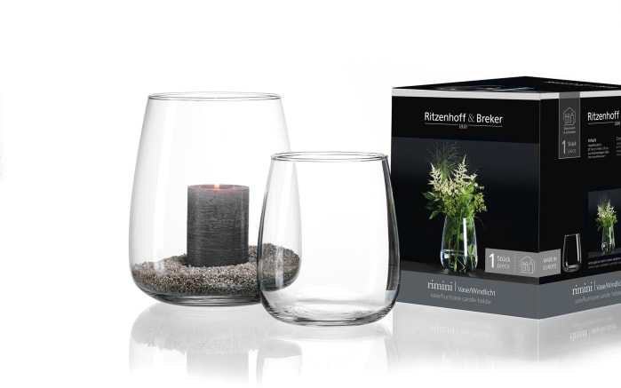 Vase Rimini, klar, 20 cm -02