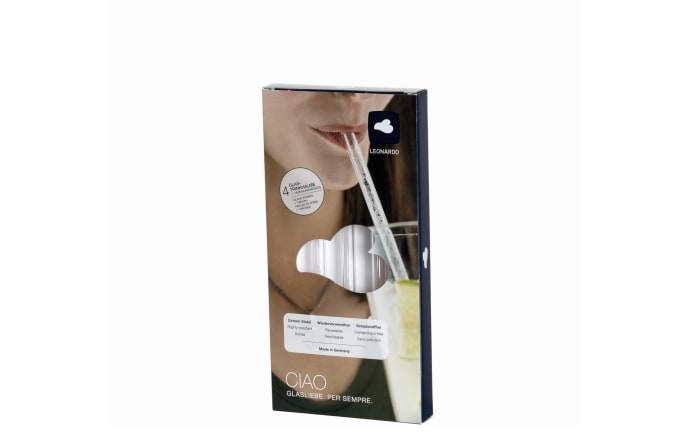 Glastrinkhalme CIAO 4er-Set, 23,9 cm -02