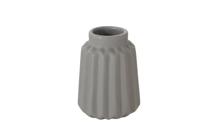 Vase Raiga, grau/weiß/gelb, 10 cm-02