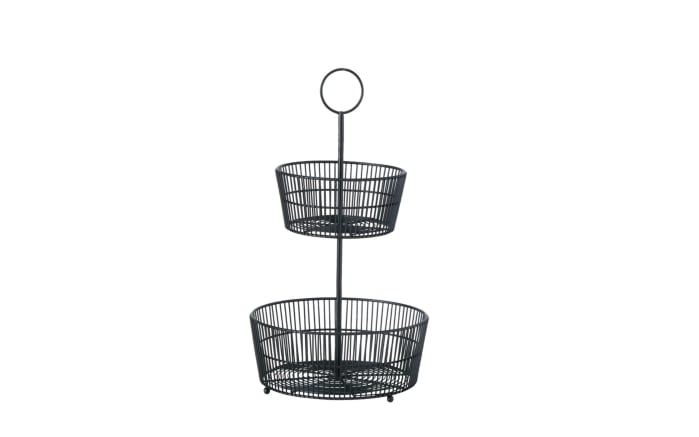 Etagere Gea in matt schwarz, 46 cm-01