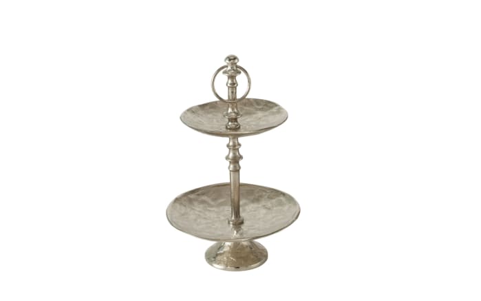 Etagere Saviour, Aluminium, silber, 35 cm-01