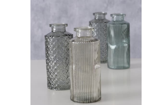 Vase Panja, Glas lackiert, blautöne, 4-teilig-06