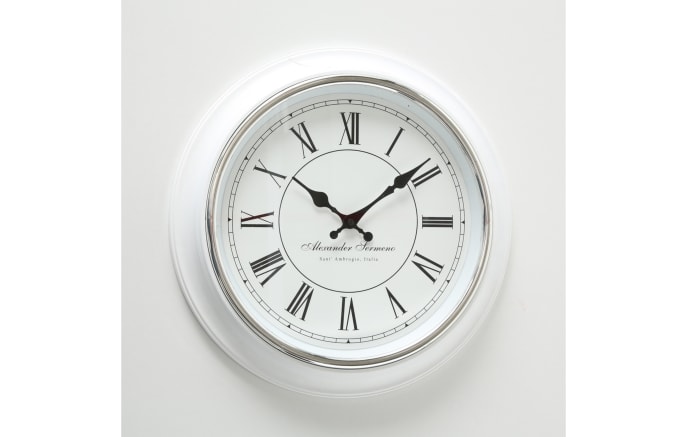 Wanduhr Yella aus Kunststoff in weiß-02