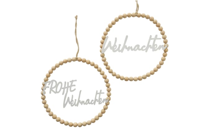 Dekoanhänger Beads, beige, 30 cm-01