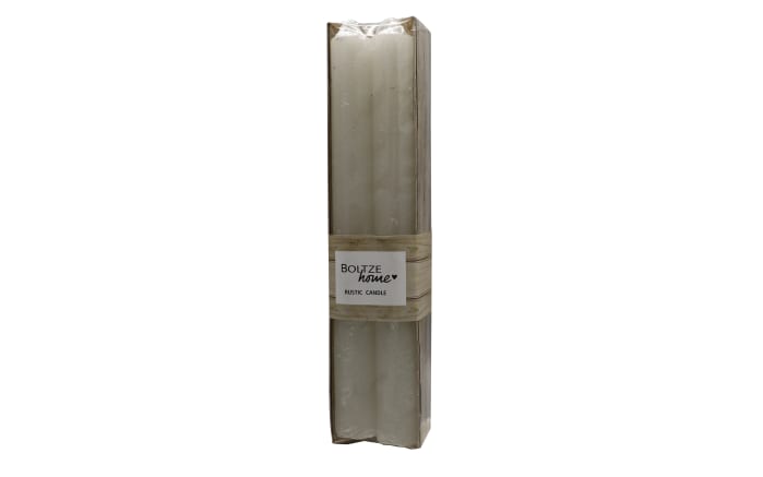 Stabkerze Rustic, cremeweiß, 4-teilig-01
