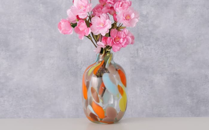 Vase Glee, Glas bunt lackiert, 18 cm-03