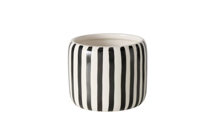 Übertopfset Linea, schwarz/weiß, 2-teilig-02