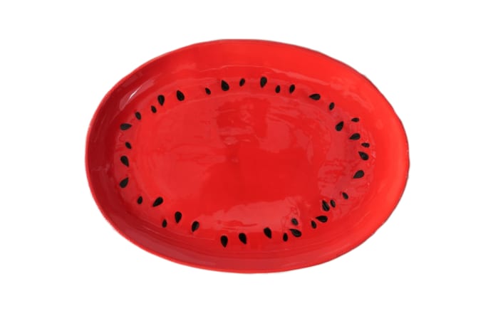 Servierplatte Melone, rot/grün-04