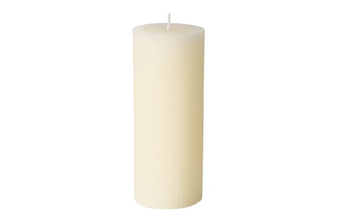 Stumpenkerze Classic, cremeweiß, 15 cm