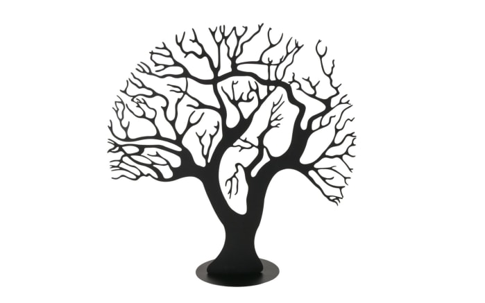 Dekoaufsteller Vida, schwarz, 47 cm