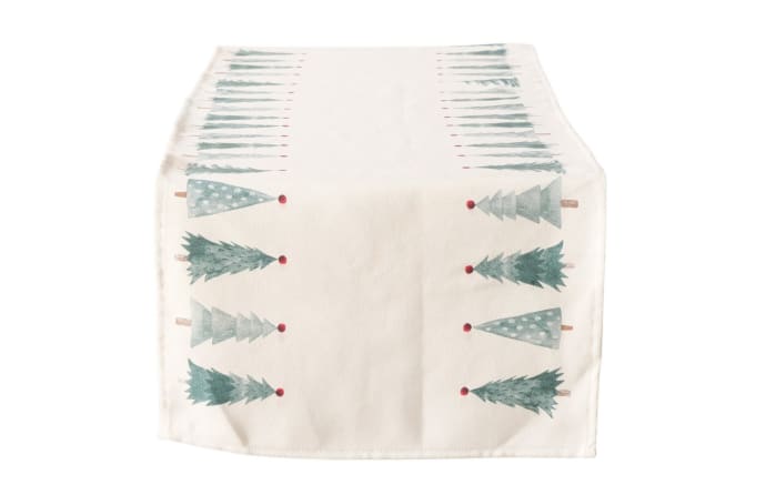 Tischläufer Carol, beige/grün, 140 cm