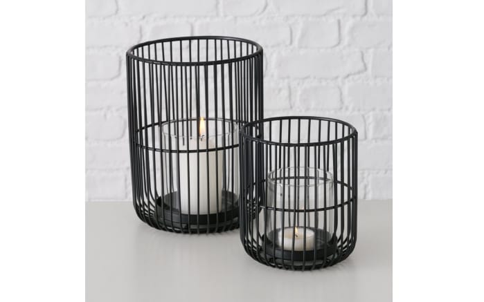 Windlichtset Cindy, schwarz, 2-teilig-02