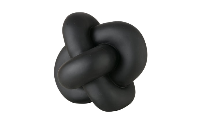 Skulptur Knotty, schwarz, 14 cm