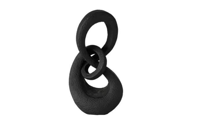Skulptur Chainy, schwarz, 32,5 cm