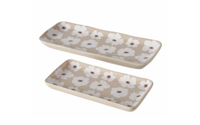 Servierplattenset Canea, beige, 2-teilig-01