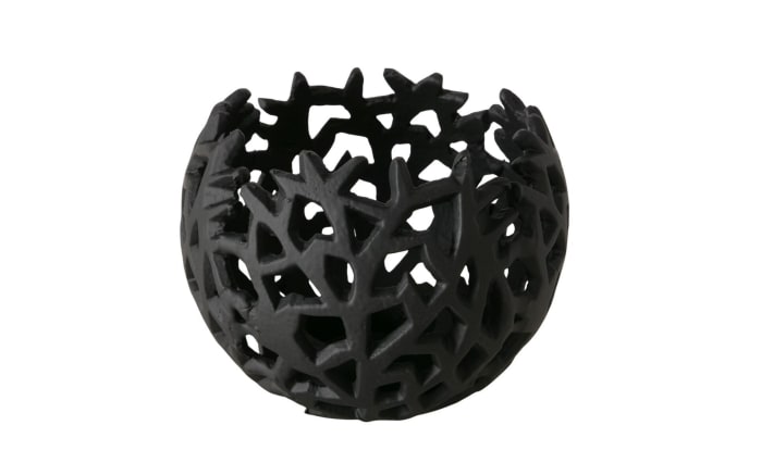 Windlicht Philis, schwarz, 9,5 cm