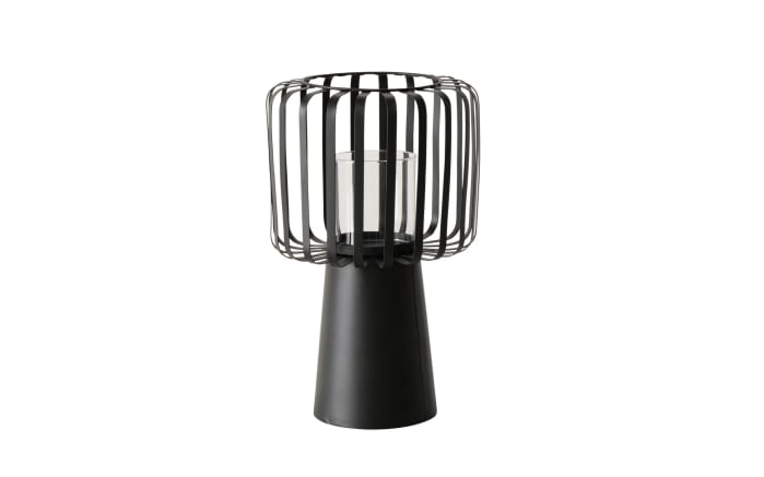 Windlicht Claudio, schwarz, 29 cm 