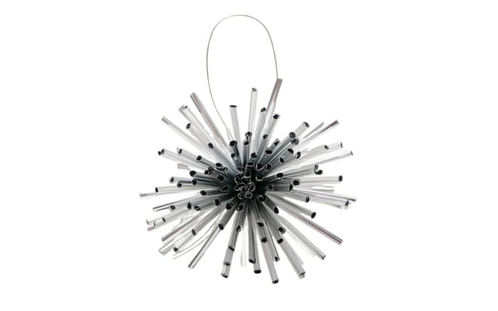 Weihnachtsanhänger Sprinkle, silber, 8 cm, 6-teilig