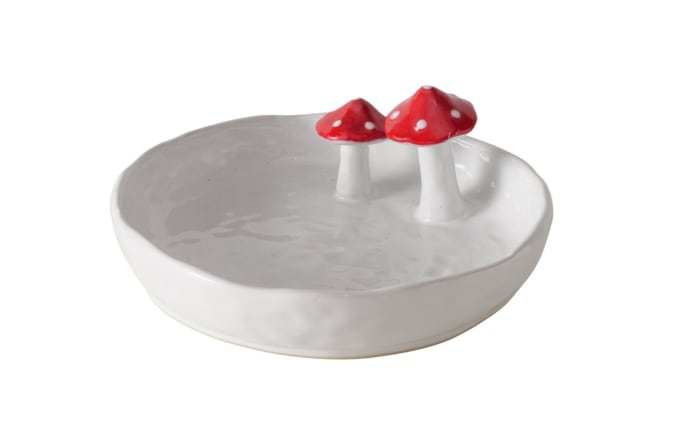 Dekoschale Funghi, weiß, 6,5