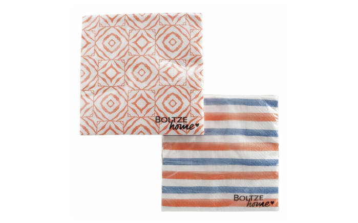 Servietten Azzurro, mehrfarbig, 2er Set-01
