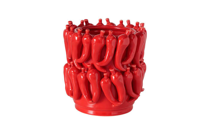 Übertopf Peperoni, rot, 21 cm-01