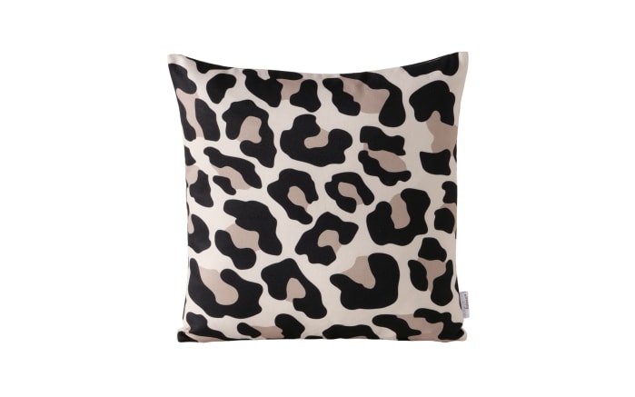 Kissen Leony, braun/schwarz, 45 x 45 cm-01