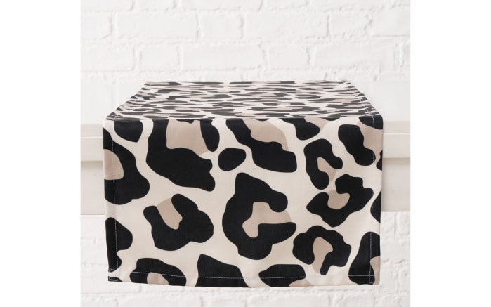 Tischläufer Leony, schwarz/braun, 140 cm-02