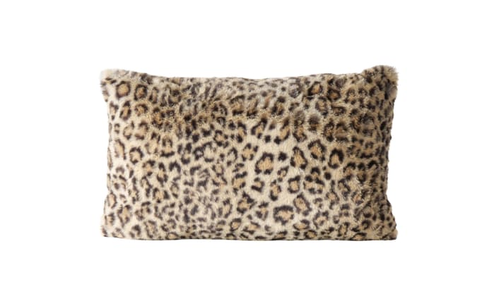 Kissen Leony, braun/schwarz, 30 x 48 cm-01