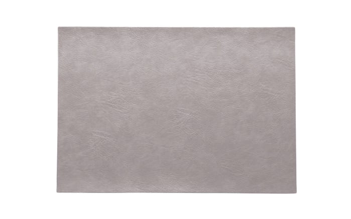 Tischset vegan Leder, silver cloud, 46x33cm