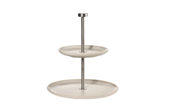 2-stufige Etagere saisons, sand, 25 cm