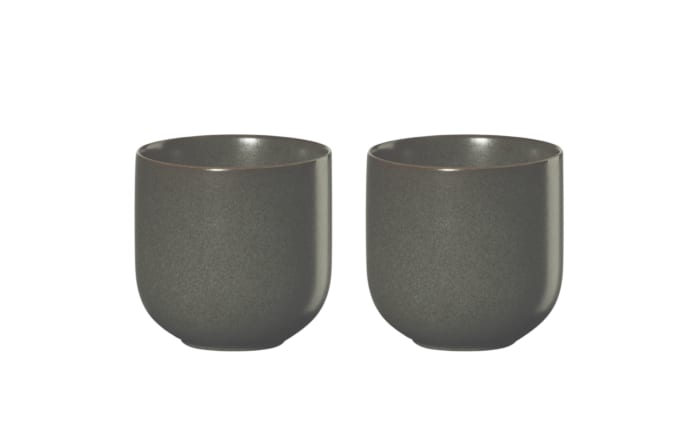 2er-Set Teebecher coppa nori, Porzellan, grün, 0,2 l