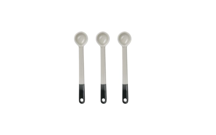 Espressolöffe  Joy, grau/schwarz, 3er Set