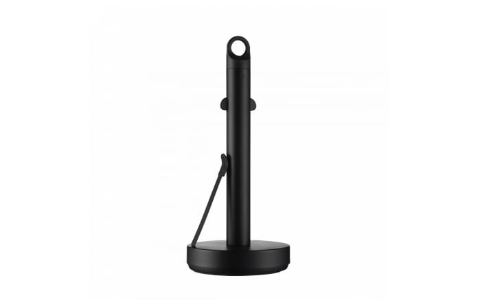 Küchenrollenhalter Loop, Edelstahl pulverbeschichtet, schwarz, 34 cm-01