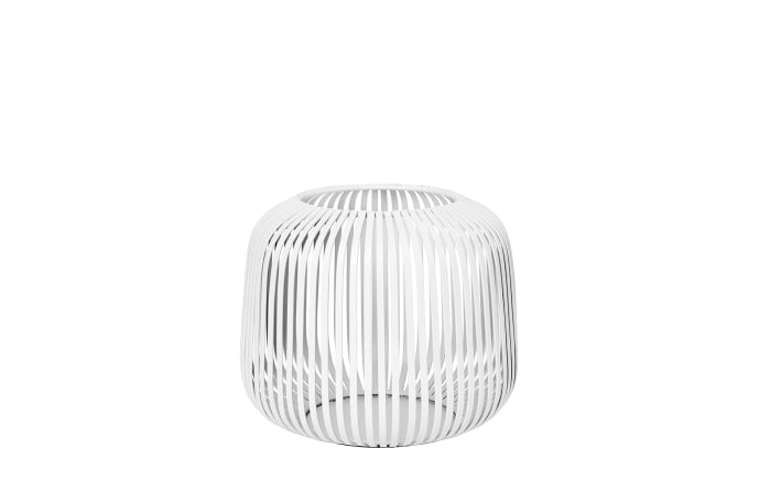Laterne Lito in white, 20,5 x 17 cm