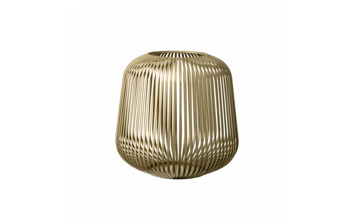 Laterne Lito, champagne metallic finish creme, 27,5 x 27 cm