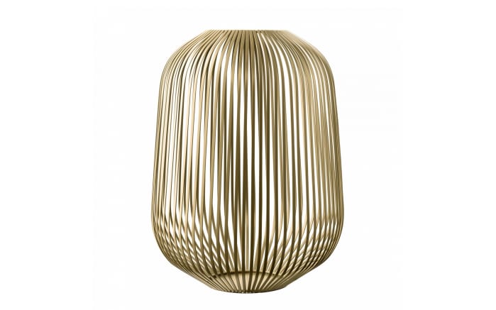 Laterne Lito, champagne metallic finish creme, 45 cm