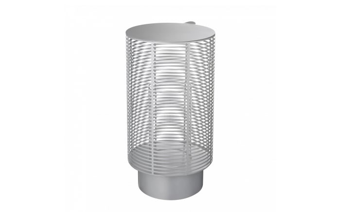Laterne Olea, Edelstahl pulverbeschichtet, silber, 48 cm